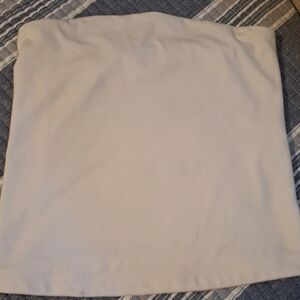 Free People Cream Strapless Crop Top